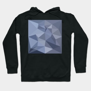 Black Coral Blue Abstract Low Polygon Background Hoodie